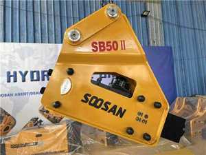 Martillo hidráulico Soosan SB50 tipo SIDE adecuado para excavadoras con 11-16 toneladas adecuado para retroexcavadoras - Product Image 3