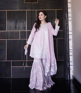 Indien et Pakistan Vêtements Gharara Designs Punjabi Fille Sexy Belle Salwar Costume Cou Designs Sarara Femme Robe En Gros - Product Image 1