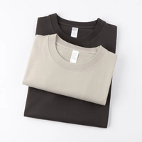 Camiseta de Manga Corta para Hombre de Alta Calidad, 240g, Transpirable, 100% Algodón, Cuello Redondo, Color Sólido de Verano, Color y Logotipo Personalizables