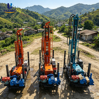 Machines de forage de puits d'eau hydrauliques sur chenilles rotatives de 200m, 260m, 280m, 300m pour la vente