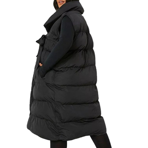 Dikson Sports conception personnalisée en gros hiver à manches longues bouffant doudoune manteau fermeture éclair mode bulle manteau pour dames femmes - Product Image 3