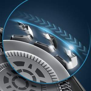 Rasoir électrique pour homme, argenté, étanche IPX7, sans fil, avec lames doubles et triples, pour le corps et le rasage à la feuille - Product Image 2