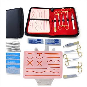 Meilleur kit complet de pratique de suture pour étudiants en médecine avec Half Gold Instruments DDP Kits de pratique de suture pour la formation en suture - Product Image 1