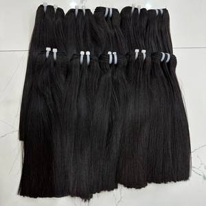 Extensions de Cheveux Humains Vietnamiens Double Dessinés Super VIP Os Droit Noir Naturel avec Extrémité Soyeuse Super Double Brillant - Product Image 5