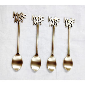 Lot de 4 cuillères à café élégantes en forme de cœur pour hôtel, maison, fête de mariage, design unique, couverts, cuillère à café pour la maison - Product Image 2