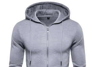 Sweat à capuche homme premium coupe classique 100 % coton, style streetwear avec poches pour l'hiver, impression numérique, écologique - Product Image 3