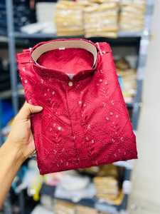 Pijama bordado con lentejuelas para niños, ropa de dormir de algodón color marrón - Product Image 4