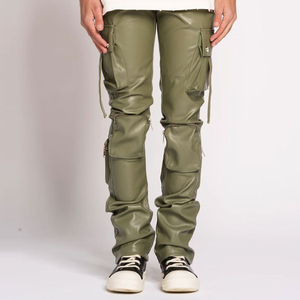 Vêtements de rue de haute qualité, pantalon en cuir pour hommes, vente en gros, sur mesure, meilleur style, vente en ligne, pantalon en cuir, service OEM - Product Image 1