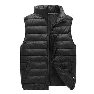 Gilet en duvet matelassé en toile personnalisé pour hommes grande taille veste de gilet rembourré sans manches pour le printemps et les vêtements d'extérieur par temps froid - Product Image 1