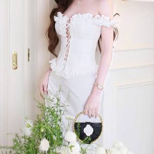 Vestido Largo Elegante sin Tirantes para Mujer, Estilo Corsé, para Eventos Nocturnos, OEM - Product Image 3