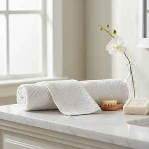 Toalla de Baño para Hotel, Marca MYT-EX, 100% Algodón, Diseño a Cuadros, 50x100cm, 580 GSM, Súper Absorbente, Secado Rápido, Ultra Suave, Venta al Por Mayor - Product Image 4