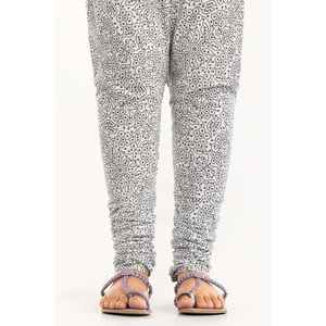 Cambric blanco estampado con serigrafía, estilo pakistaní-indio, algodón elástico, salwar kameez informal TR-21-104 - Product Image 1