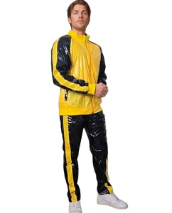 Ropa Deportiva Ligera Sintética para Hombre, Conjunto de Dos Piezas con Cierre, Pantalones Deportivos Brillantes e Impermeables - Product Image 3