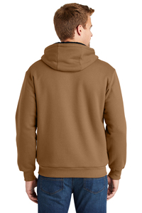 Vente en gros à bas prix de sweats à capuche en coton de haute qualité pour hommes sweat-shirt à fermeture éclair complète polaire lourde à motifs thermiques - Product Image 2
