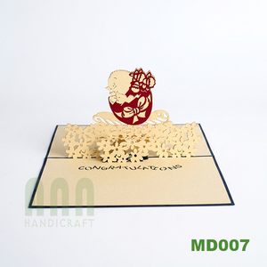 Cartes de vœux 3D Pop-up Nouveauté : Œufs de Bébé – Invitations et créations en papier pour Baptême, Fête, Anniversaire, Fête des Pères, Baby Shower, Souvenir - Product Image 3
