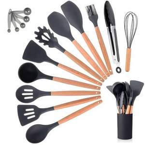 Cuillère Spatule avec et Support Ustensiles de Cuisine Cuillère de Cuisine Naturelle pour la Meilleure Qualité Tradiion Unique Personnalisé Finly Cuisine - Product Image 4