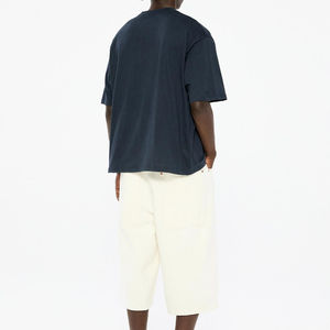 Camiseta Holgada de Algodón Grueso Personalizada al por Mayor, Estilo Vintage, Hombros Caídos, Talla Grande, 100% Inspirada en el Hip Hop - Product Image 4