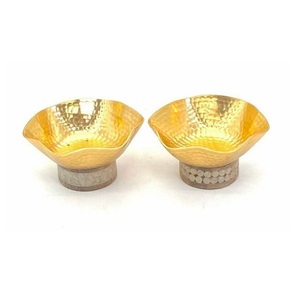 Fregona de madera de Mango de estilo árabe para regalo de boda, Juego de 3 tazones de Metal incrustados para Ramadán Eid, tazón para servir postre, soporte de almacenamiento de alimentos - Product Image 4