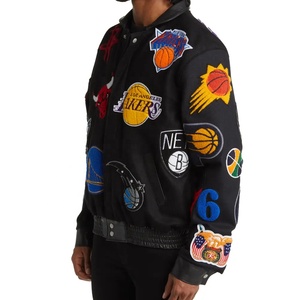 Chaquetas Varsity Bordadas con Logotipo Personalizado para Hombre, Tallas Grandes, Invierno 2024, Impermeables y Transpirables, Venta al Por Mayor - Product Image 5