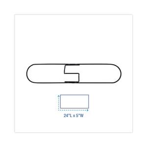 Boardwalk BWK1424 24 Pulgadas X 5 pulgadas Marco de fregona con clip y mango de plástico, galvanizado en zinc, para uso en suelos. - Product Image 3