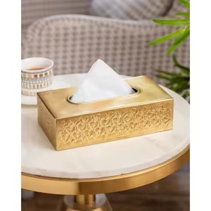 Boîte à mouchoirs en métal, nouveau porte-serviettes en papier et porte-serviettes pour salon, hôtel, café - Product Image 2