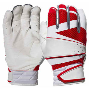 Guantes de bateo de softbol de cuero genuino para deportes, servicio OEM, guantes de bateo de béisbol profesionales de gran oferta - Product Image 1