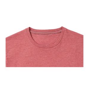 เสื้อยืดลำลองผู้ชายไซส์ใหญ่ สีชมพู คุณภาพสูง ปรับแต่งโลโก้ได้ น้ำหนัก 220 กรัม ผ้าฝ้ายออร์แกนิค 100% ระบายอากาศได้ดี ปักลาย - Product Image 6