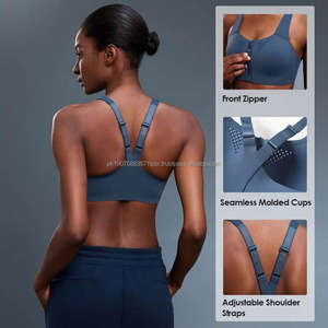 Sujetador Deportivo para Mujer con Diseño de Logotipo Personalizado, Ligero, de Alto Impacto, con Cierre Frontal, Tirantes Ajustables, para Yoga, Running y Entrenamiento - Product Image 1