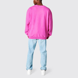 Sweat-shirt vintage unisexe à poids lourd pour homme Broderie dégradée délavée à l'acide Streetwear Vêtements d'hiver du fabricant - Product Image 4