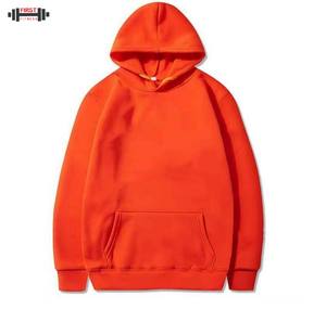 Pull à capuche unisexe à manches longues 300g/m2 pour homme, taille plus, teint en couleur unie, mode personnalisée - Product Image 3