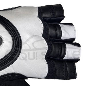 Black and White Leather <b>Weight</b> <b>Lifting</b> Gloves XL Pull-up Gym Gloves Customize Fitness Training Gloves for <b>Weight</b> <b>Lifting</b> Workout - Product Image 4
