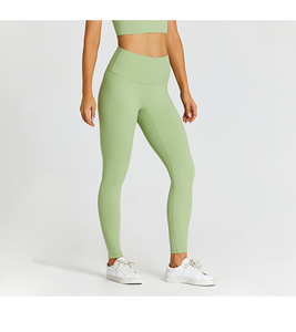 Top Selling Women's Gym Yoga <b>Leggings</b> <b>V</b>-Shape High <b>Waist</b> Butt Lift Workout Running Pant with Seamless Technics - Product Image 5