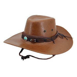 Nuevos sombreros de vaquero de cuero al aire libre para hombres de vaquero occidental personalizados Sombreros de vaquero en cuero genuino Sombreros de moda al por mayor - Product Image 5