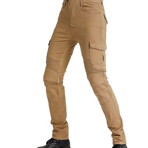 Pantalon de moto pour homme D-Ride Moto, de haute qualité, protection, rembourrage, respirant, séchage rapide, lavage bleu foncé délavé, pantalon de tourisme en moto - Product Image 2