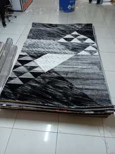 Tapis Adiva turc en polyester shaggy, tissé jacquard, fabriqué à la machine, à poils longs, rembourré, réversible, lavable, antidérapant, antimicrobien - Product Image 4