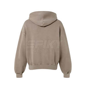 Vente en gros de service OEM Sweats à capuche zippés au meilleur design Sweats à capuche zippés légers de couleur personnalisée - Product Image 2