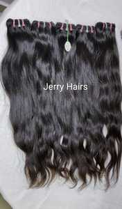 Machine indienne brute Double trame paquets de cheveux humains vierges Remy Extensions de dentelle perruque de Style vague noire naturelle Kinky Straight Curl - Product Image 2