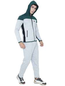 Vente en gros de sweats à capuche et pantalons d'hiver Logo personnalisé ici Sweat à capuche unisexe avec fermeture éclair pour hommes - Product Image 2