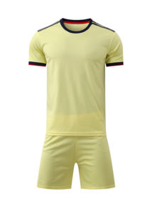 ชุดยูนิฟอร์มเล่นฟุตบอลของผู้ชายชุดยูนิฟอร์มเล่นกีฬาพิมพ์ลายซับลิเมชันทำจากโพลีเอสเตอร์ระบายอากาศ - Product Image 2