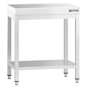 โต๊ะกลางสแตนเลสเชิงพาณิชย์ PREMIUM - 700x700 มม. - พร้อมชั้นวางด้านล่าง - Product Image 5