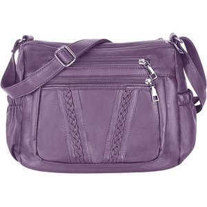 Bolso de hombro informal de cuero PU para mujer, elegante bolso cruzado de tacto suave para uso diario - Product Image 6
