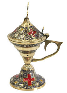 Brûleur à Bakhoor de dernière génération, en laiton couleur or, avec poignée design, forme personnalisée, brûleur à Bakhoor - Product Image 6