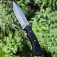 Couteau de chasse en acier D2 fait à la main personnalisé avec manche en bois et belle gaine en cuir couteau de chasse couteau de camping survie
