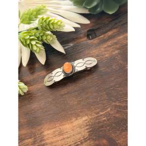 Barrette à cheveux artisanale en huître barbelée et argent sterling de Danny Henio - Product Image 3
