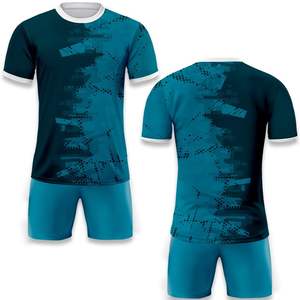 Conjuntos de Ropa Deportiva de Fútbol, Pantalones Cortos para Equipos, Uniformes de Entrenamiento, 100% Poliéster, Impresión por Transferencia de Calor, Color Degradado - Product Image 4