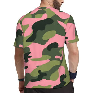 T-shirts en coton solide pour hommes de haute qualité T-shirts respirants à séchage rapide pour hommes T-shirt de plein air T-shirt camouflage pour la randonnée et la chasse - Product Image 5
