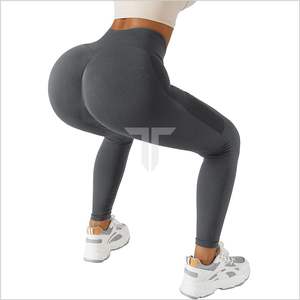 2024 femmes décontracté respirant bout à bout entraînement Leggings grande taille taille haute Yoga pantalon sans couture Spandex/Nylon séchage rapide - Product Image 1
