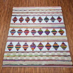 Tapis en coton noué à la main tapis marocain tapis Boho pour salon extérieur intérieur cuisine chambre - Product Image 1