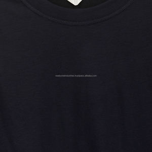 Diseño desgastado camiseta Calidad Algodón gota hombro marca en blanco de gran tamaño personalizado impresión logo camiseta - Product Image 5