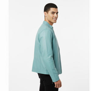 Chaqueta de motorista de piel de oveja para hombre, proveedor mayorista de fábrica OEM, diseño personalizado, abrigo de motocicleta con estilo cálido, frente de invierno duradero - Product Image 5